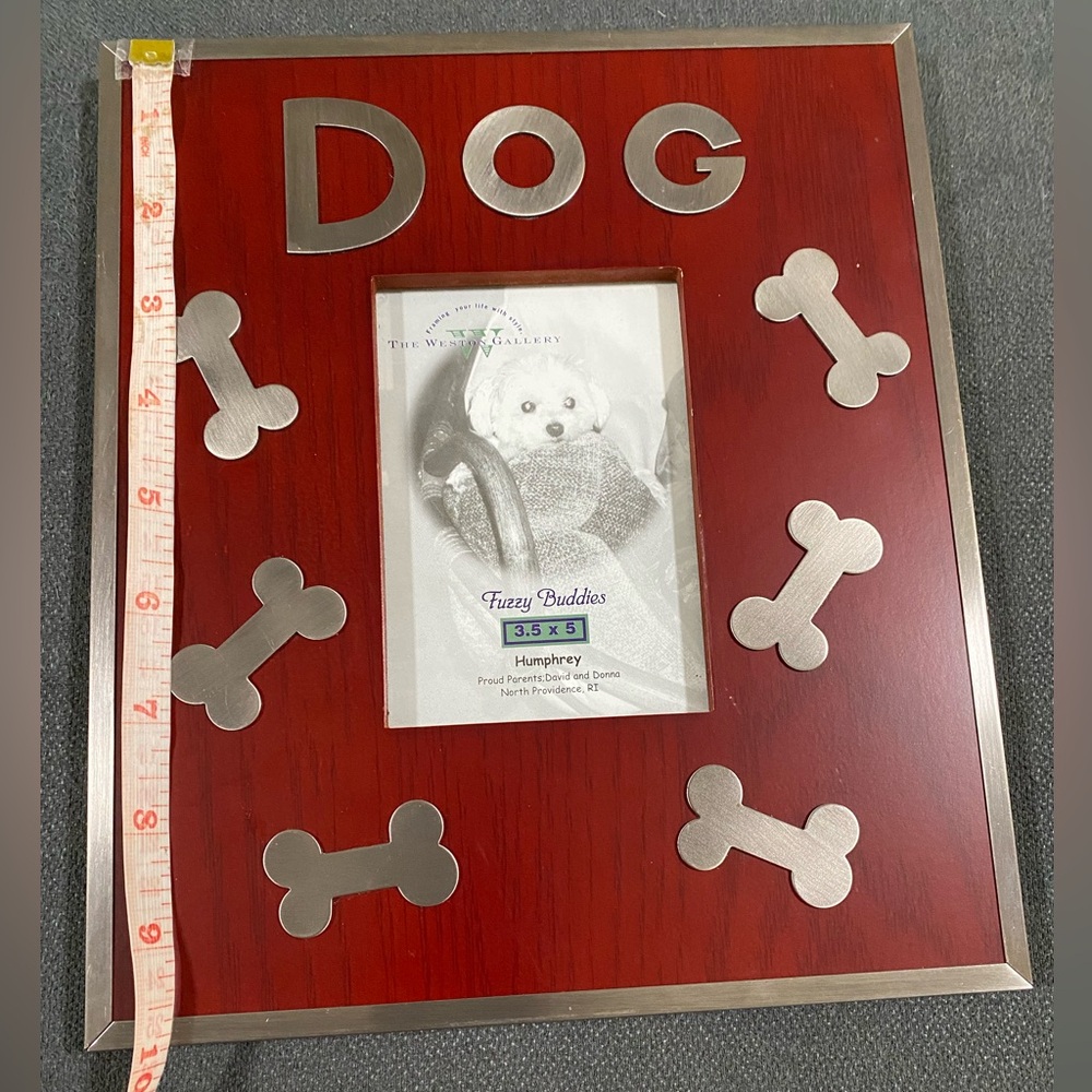 ⭐️The Weston Gallery Cherry Wood DOG Photo Frame - Picture 8 of 13